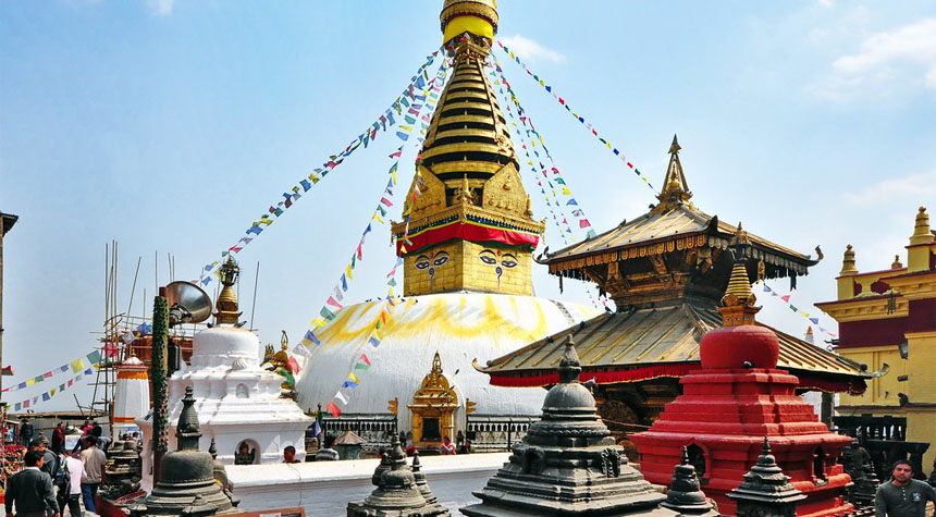Visit Swayambhunath Temple in Kathmandu, Nepal