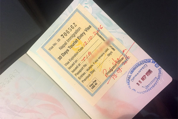 Nepal Entry Visa for Tourists