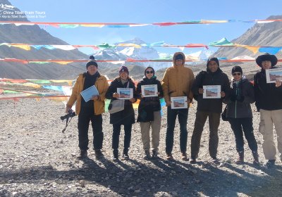 Traveler photo: Feeling so proud to make it to the Everest Base Camp in Tibetan side. (October 2024)