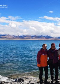 Traveler photo: Lucky to witness the azure blue waters of Namtso Lake this autumn in Tibet. (October 2024)