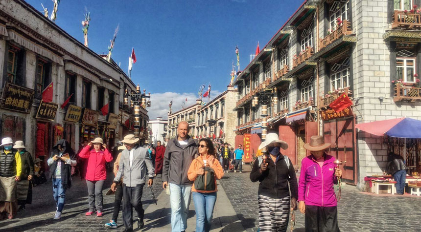 Barkhor Street in Lhasa