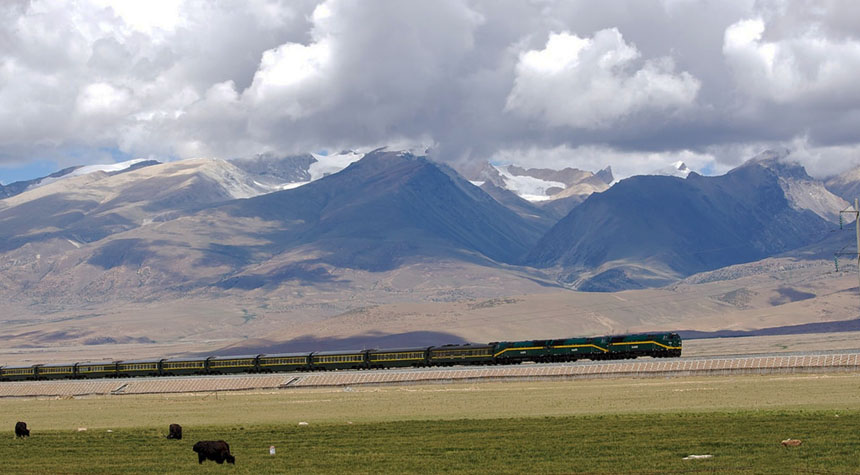 Qinghai-Tibet railway in Tibet