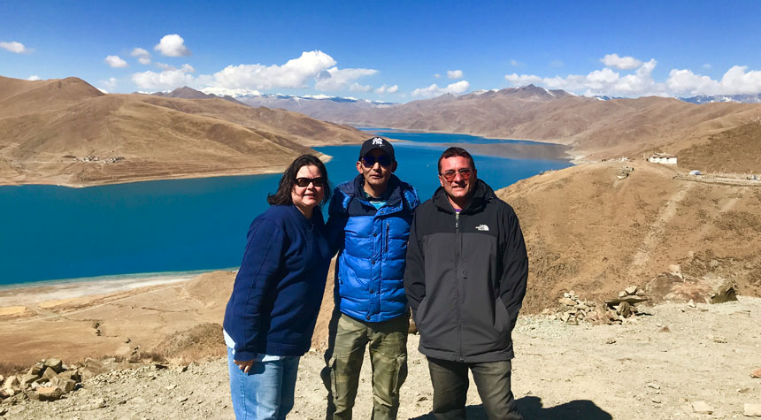 Yamdrok Lake in Tibet