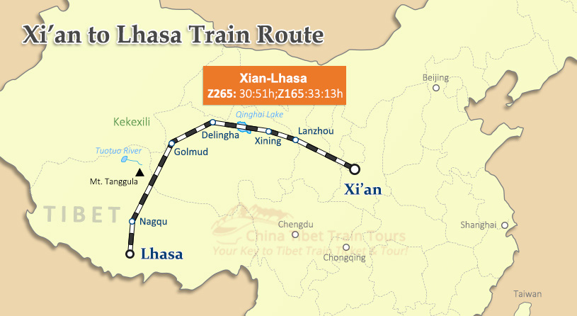 Xi'an to Lhasa by train - China Tibet Train