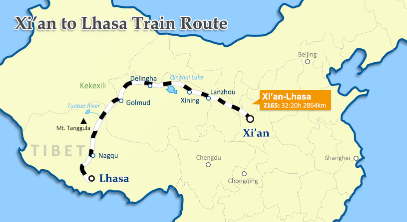 Xi'an to Lhasa by train - China Tibet Train