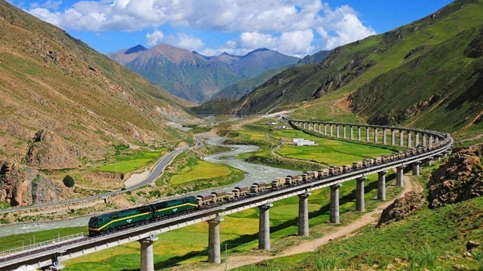 Landscape on the Qinghai-Tibet Railway