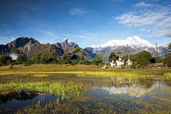 Himalaya Kyirong Valley in Tibet