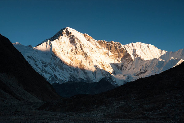 Mount Cho Oyu is the sixth highest mountain in the world