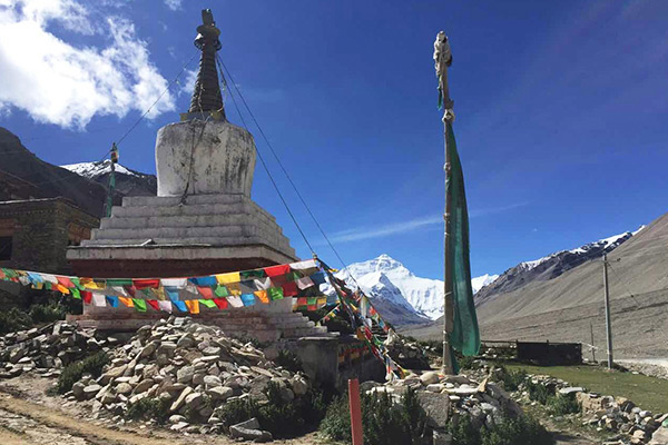 Rongbuk Monastery in Tibet