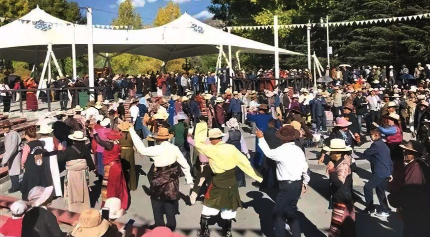 Guozhuang Dance with the locals